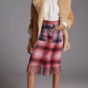 ❤️NWT Anthropologie Maeve fringe skirt!